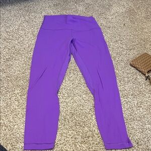 Lululemon Purple Wunder Under High Rise Leggings